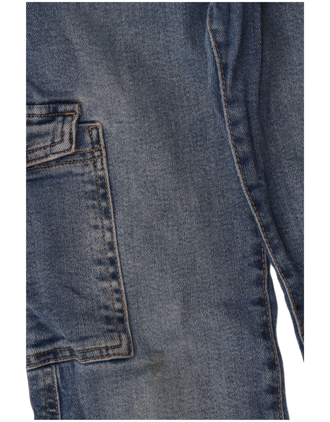 Blugi Zara Fete Cargo Bootcut 9-10 Ani L26 L25 Albastru