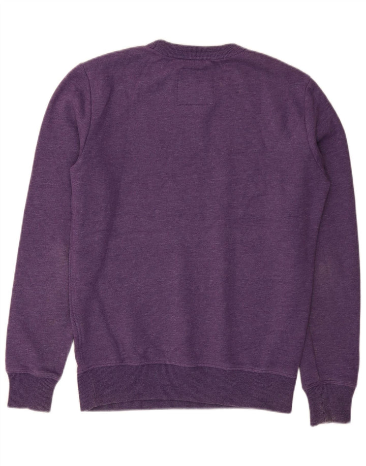 SUPERDRY Hanorac Bărbați Pulover Mic Violet Bumbac