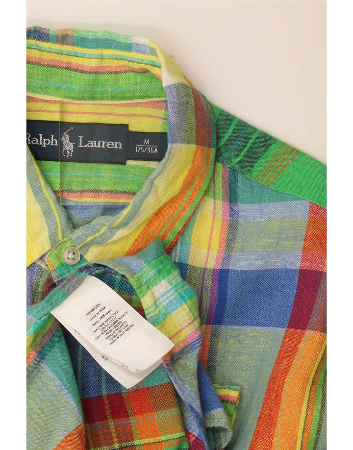 Cămașă pentru bărbați Ralph Lauren cu mânecă scurtă, in carouri, multicoloră, medie