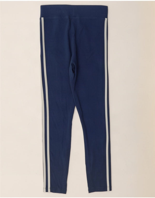 Leggings pentru femei Adidas UK 8 Small Blue Bumbac