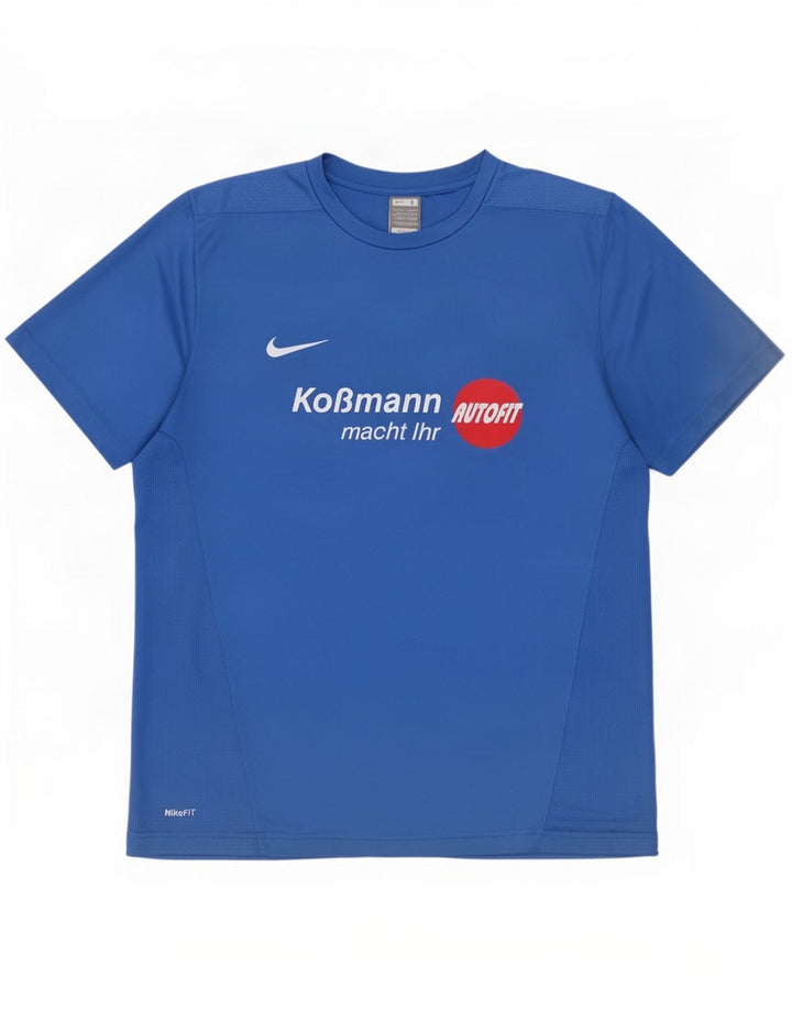 Tricou grafic pentru bărbați Nike Top UK 42/44 Poliester albastru mare