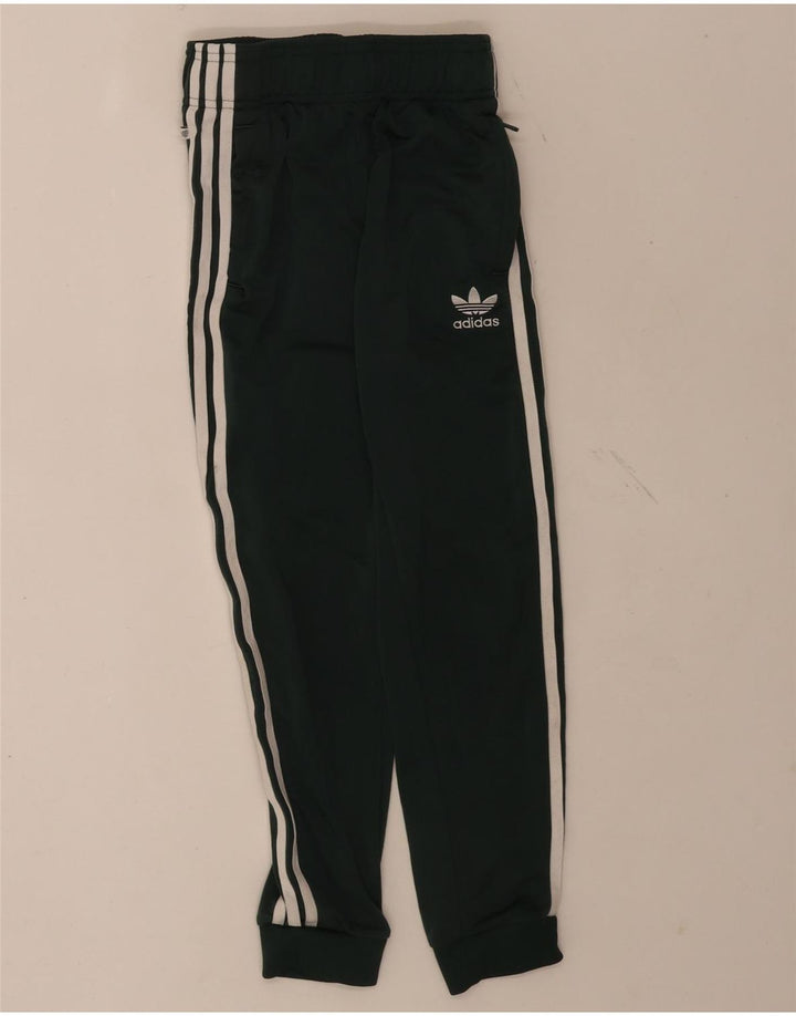 Adidas Băieți Pantaloni Trening Pantaloni Joggeri 9-10 Ani Poliester Verde