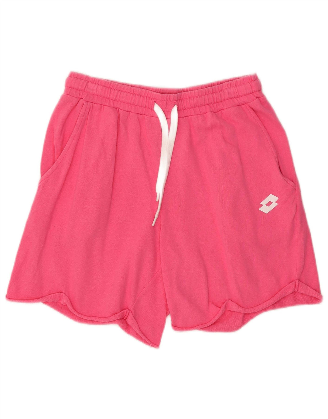 Pantaloni scurti sport pentru femei Lotto UK 12, bumbac roz mediu