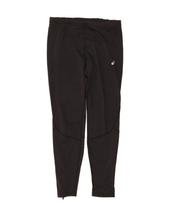 ASICS Womens Tracksuit Trousers UK 12 Medium  Black Polyester Vintage Asics and Second-Hand Asics from Messina Hembry 