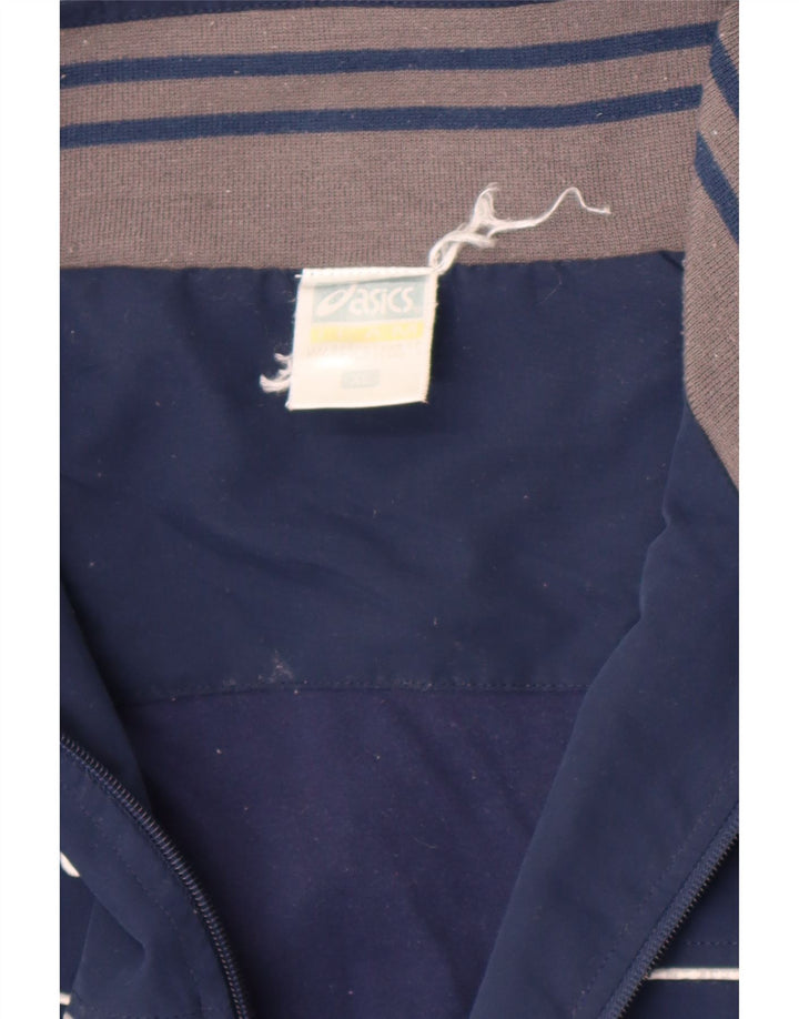 Jachetă de trening pentru bărbați Asics, XL, albastru bleumarin, poliester color bloc