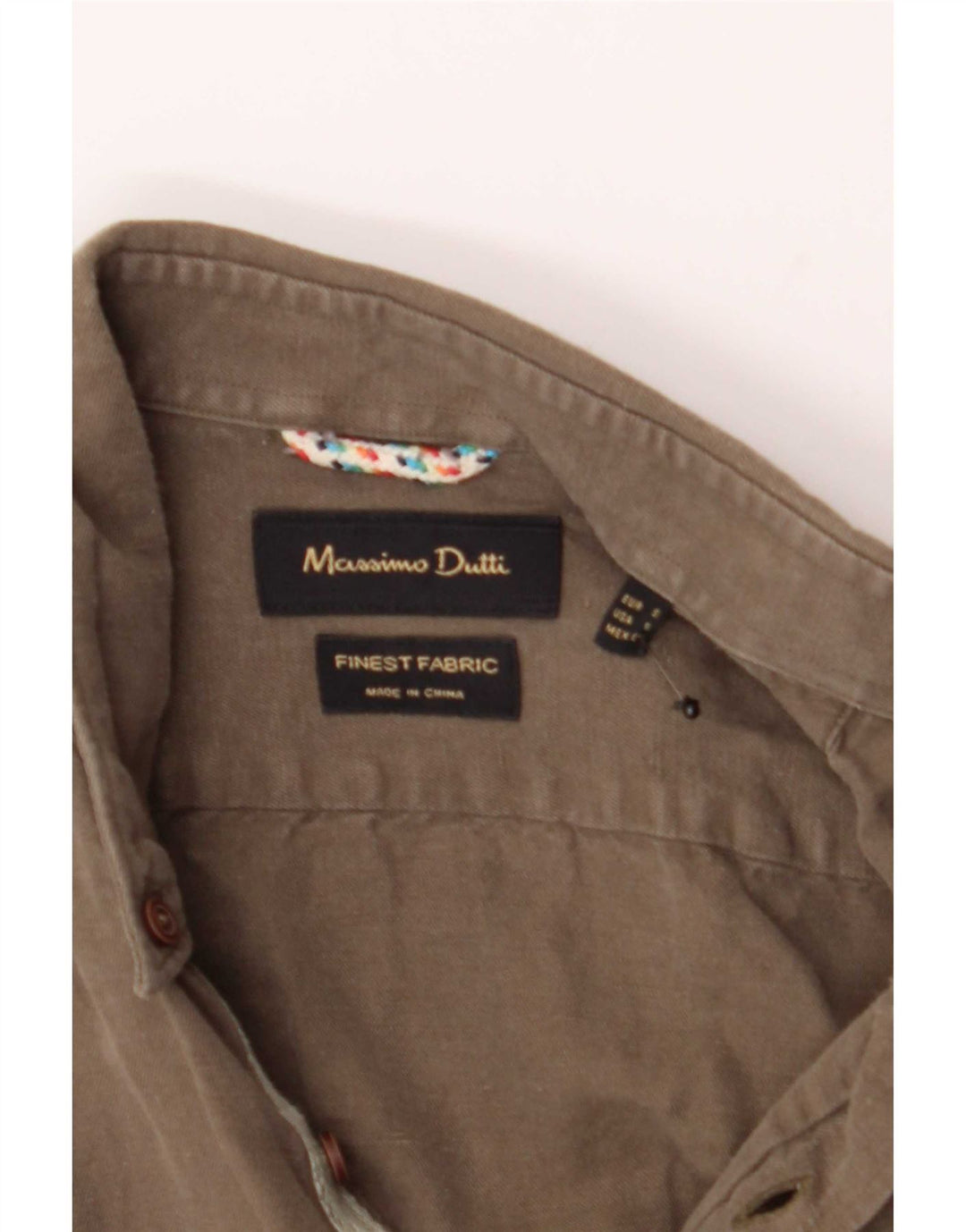 Massimo Dutti Cămașă pentru bărbați Mic Kaki