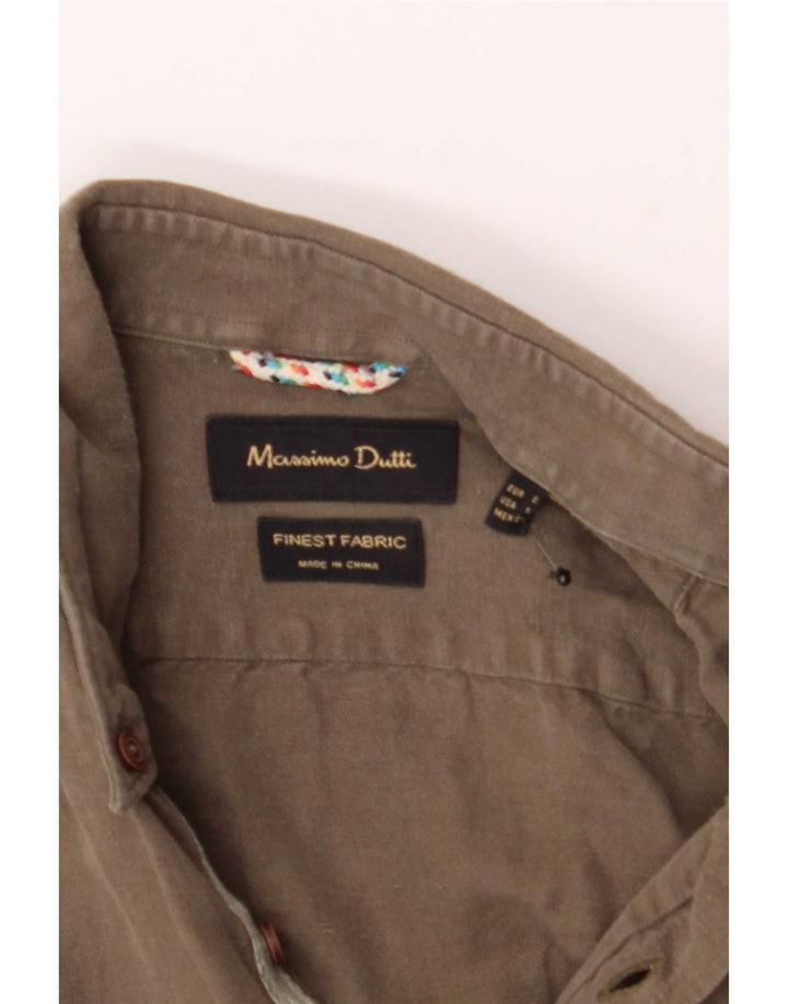 Massimo Dutti Cămașă pentru bărbați Mic Kaki