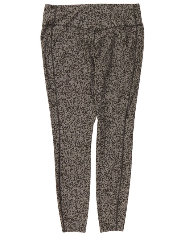 Leggings Dri Fit NIKE pentru femei UK 18 XL, gri, poliester cu imprimeu animal