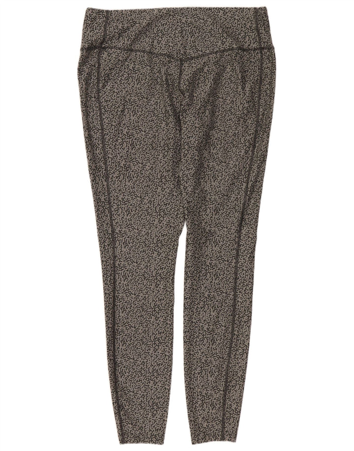 Leggings Dri Fit NIKE pentru femei UK 18 XL, gri, poliester cu imprimeu animal