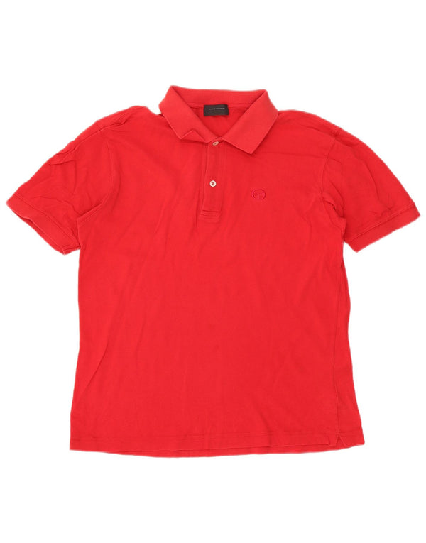 Tricou polo Sergio Tacchini pentru bărbați, bumbac roșu mediu