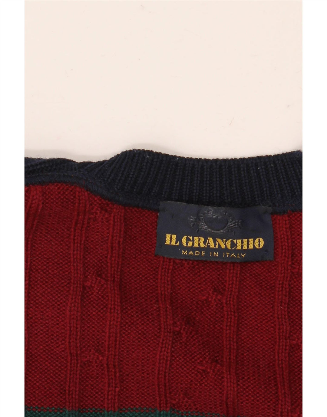 IL GRANCHIO Pulover cu decolteu în V pentru bărbați, XL, multicolor, bloc de culoare