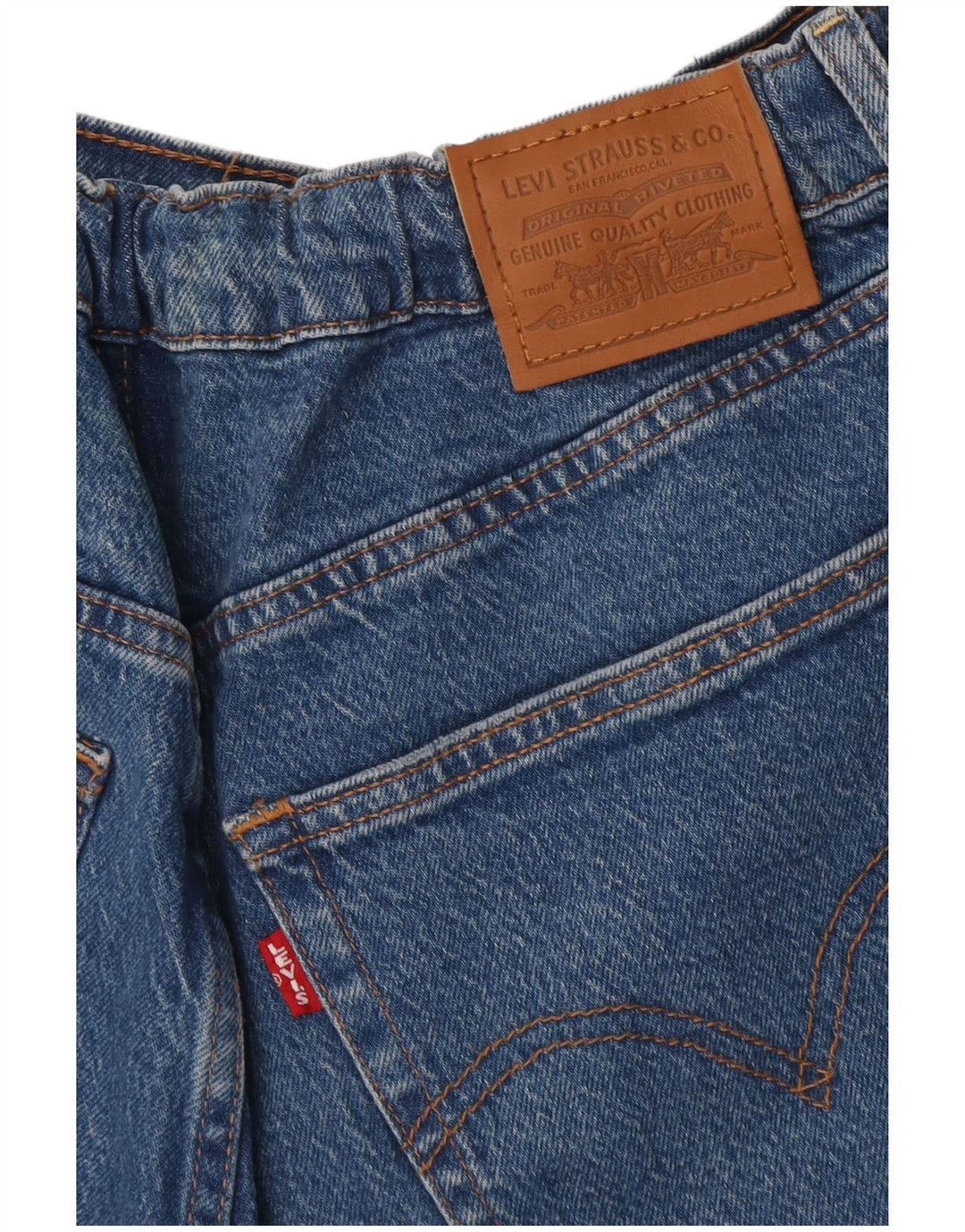 Blugi tăiați pentru femei Levi's W34 L26 albaștri