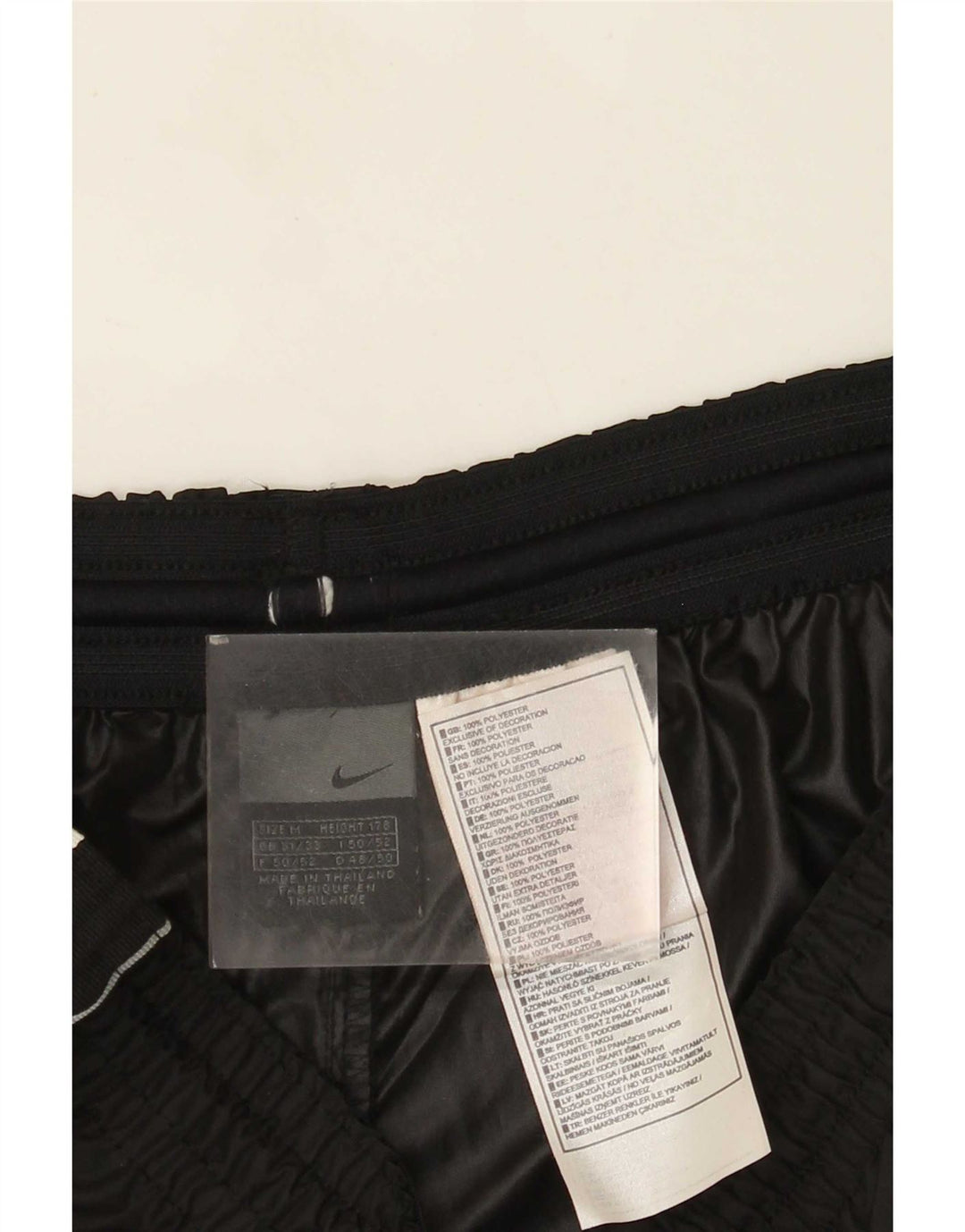 Pantaloni scurți sport Nike pentru bărbați, poliester mediu negru