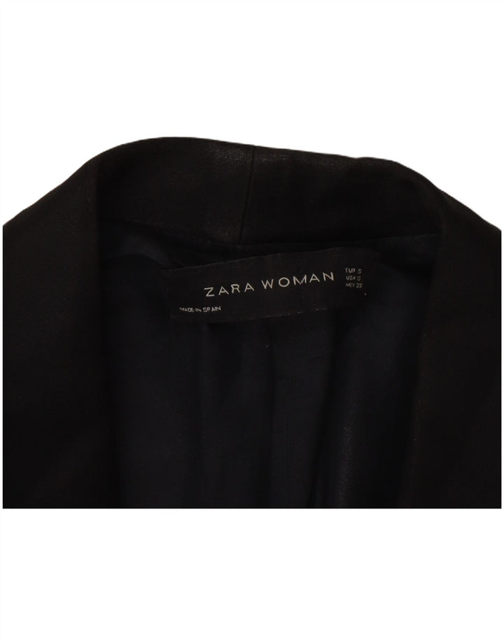 Sacou blazer pentru femei Zara, cu 1 nasture, UK 10 Mic Negru