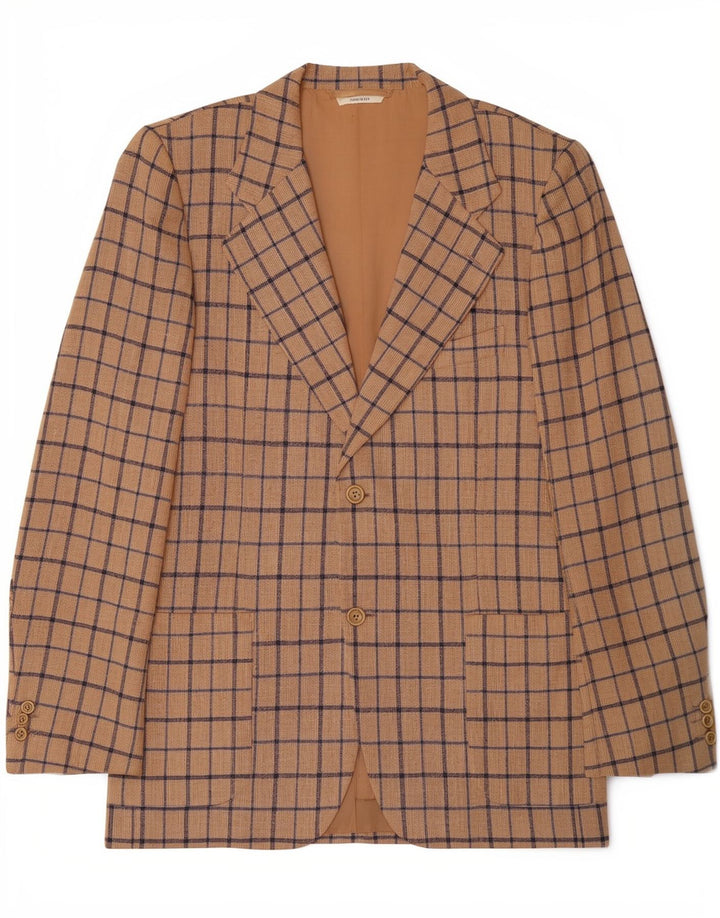 Jachetă pentru bărbați Cerruti 1881 cu 2 nasturi IT 54 2XL Bej Check Classic