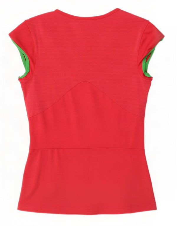 Tricou Adidas Climalite pentru femei Top UK 10 Small Red Poliester
