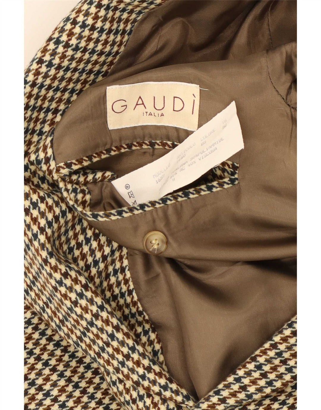 Jachetă Blazer pentru bărbați Gaudi cu 2 nasturi IT 52 XL Lână maro picior de gală