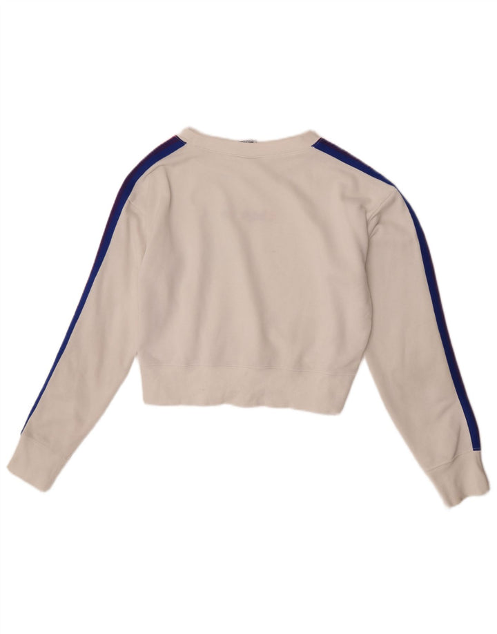 Pulover crop pentru femei Champion UK 14 Bumbac alb cadru mediu
