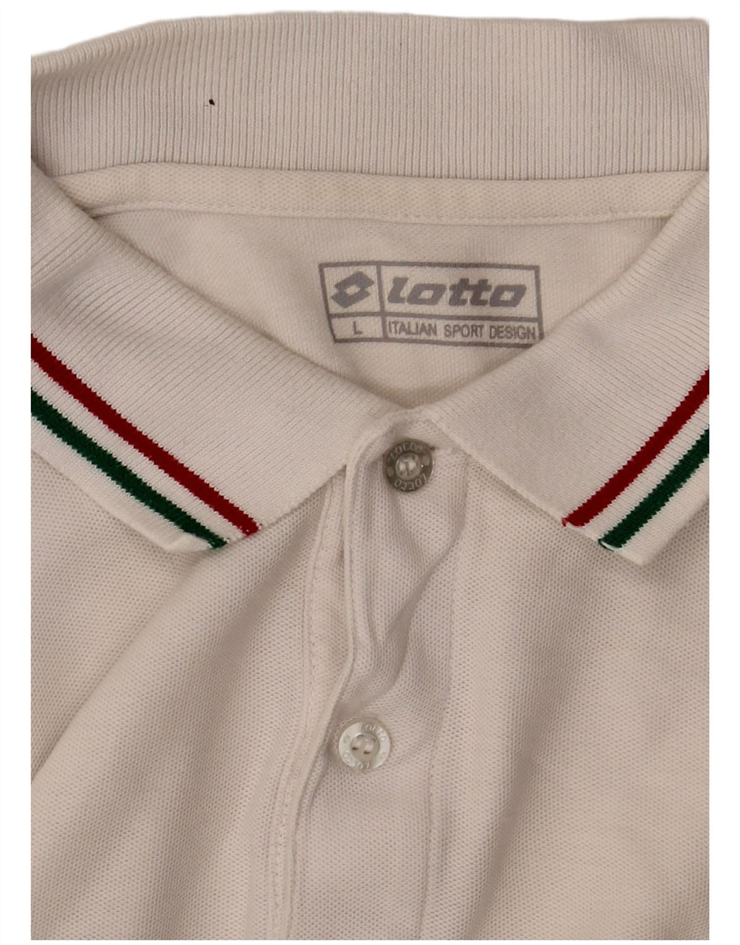 Tricou polo pentru bărbați Lotto, mare, alb