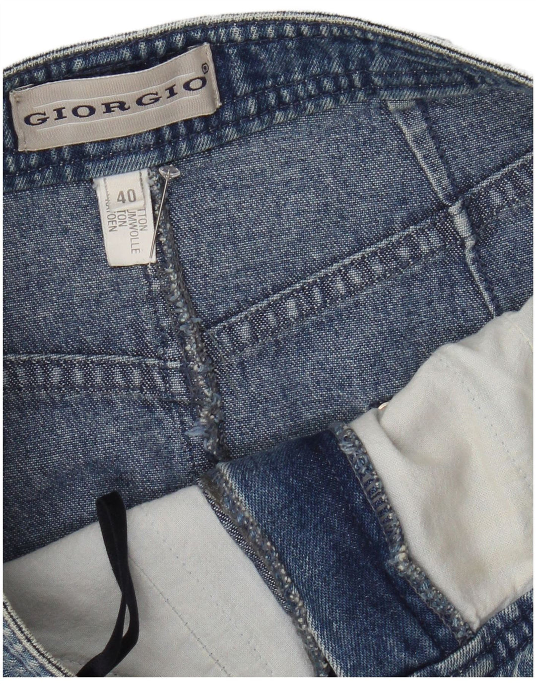 Fusta de blugi vintage pentru femei EU 40 Medium W28 Bumbac albastru