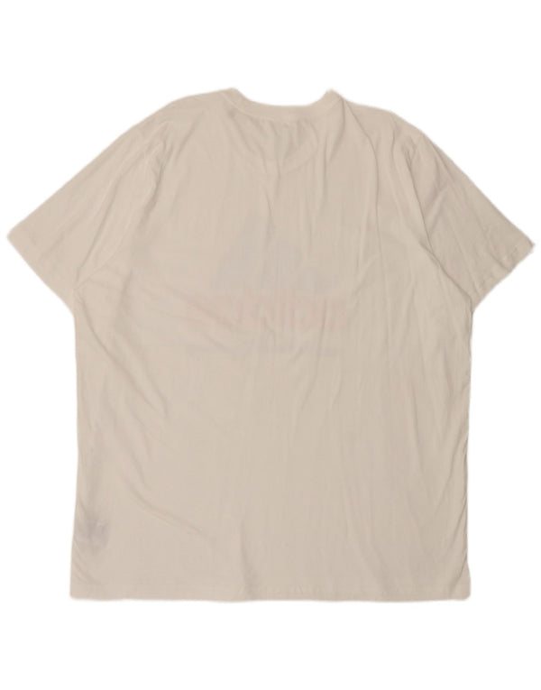 Tricou grafic pentru bărbați Adidas Top 2XL Bumbac alb