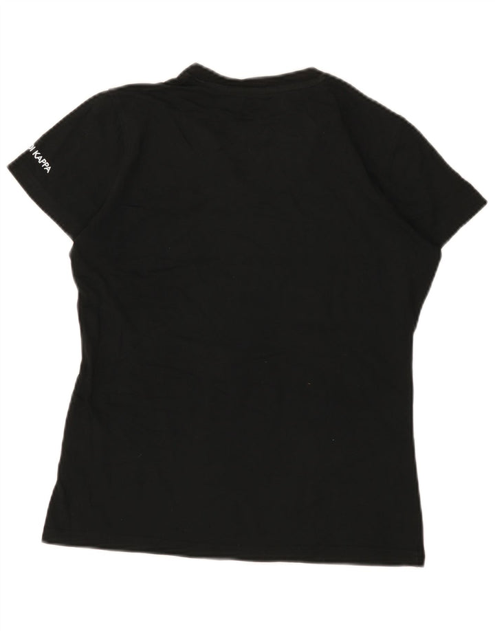 Tricou pentru femei Kappa Top UK 12 Medium Black Bumbac