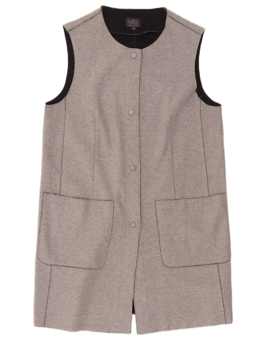 Pulover cardigan cu paragate pentru femei Marks & Spencer UK 14 gri mediu