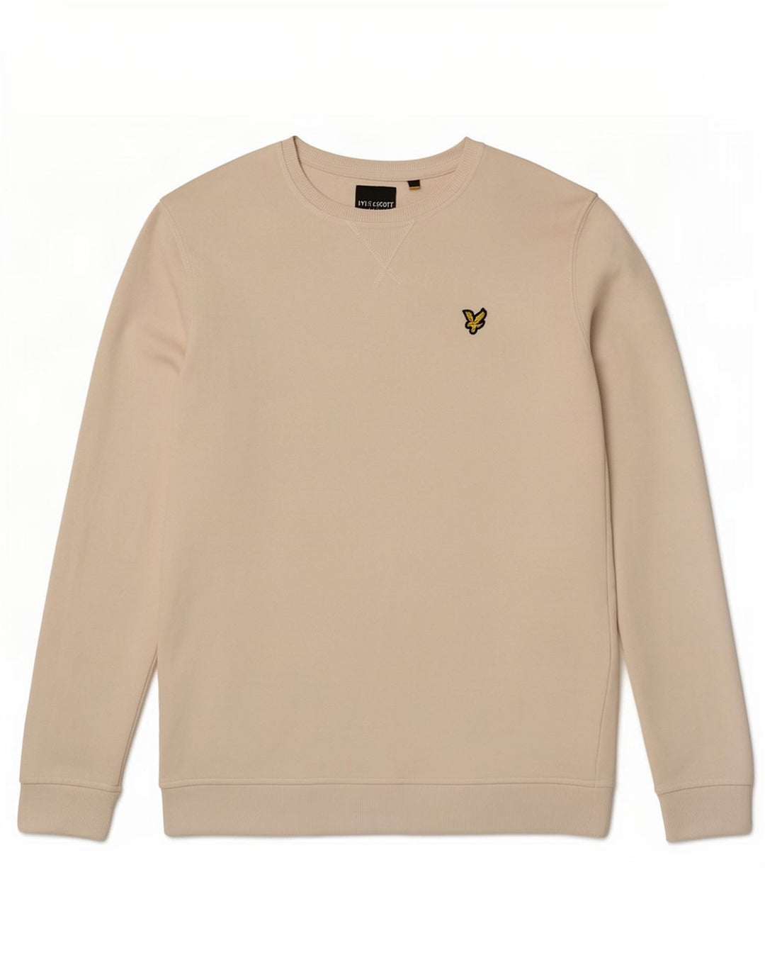 Hanorac pentru bărbați Lyle & Scott Pulover mediu din bumbac alb