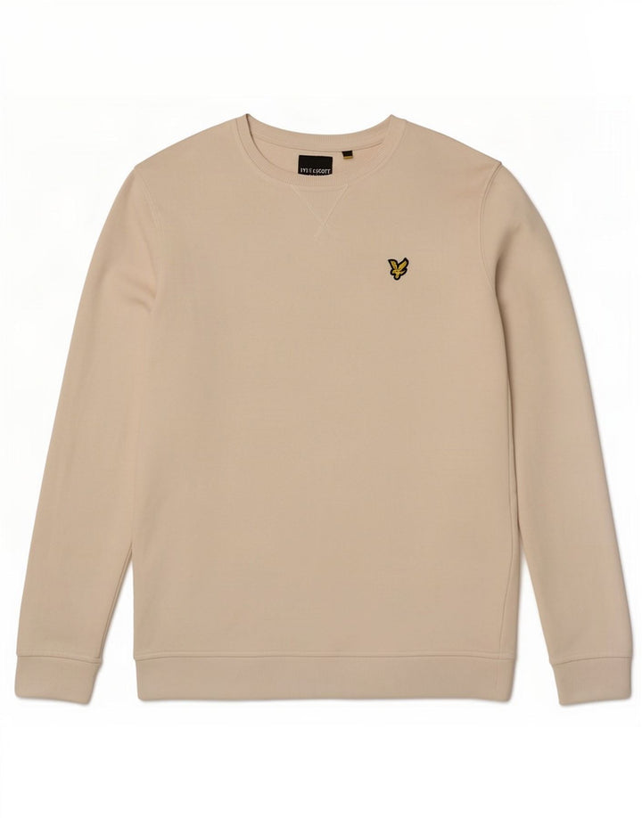Hanorac pentru bărbați Lyle & Scott Pulover mediu din bumbac alb