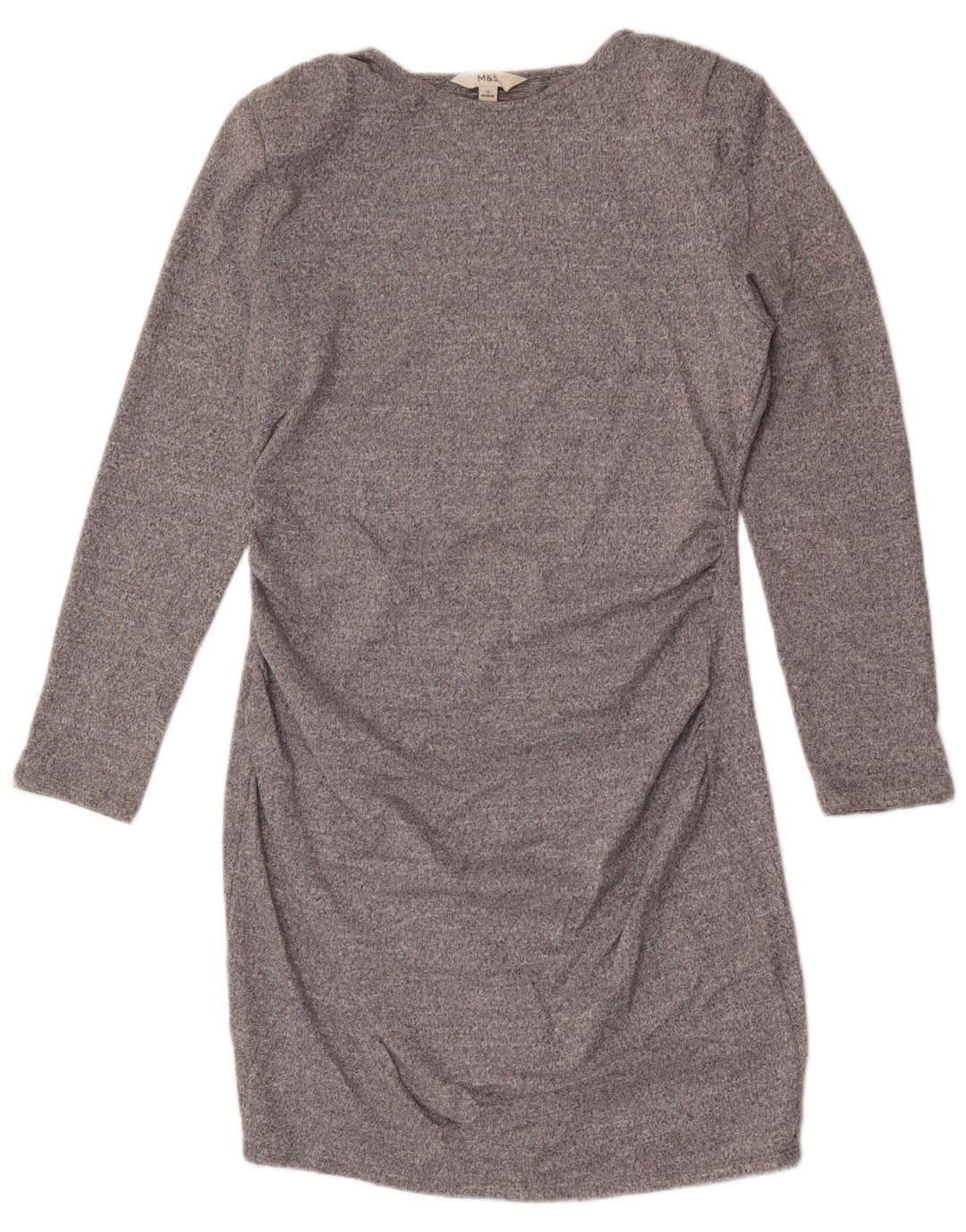 Rochie cu mânecă lungă pentru femei Marks & Spencer UK 14 Medium Gri Pete