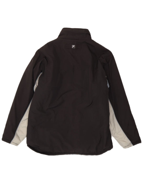 Jachetă căptușită reversibilă pentru bărbați Fila IT 50, mare, negru, poliester color bloc