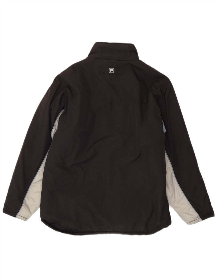 Jachetă căptușită reversibilă pentru bărbați Fila IT 50, mare, negru, poliester color bloc