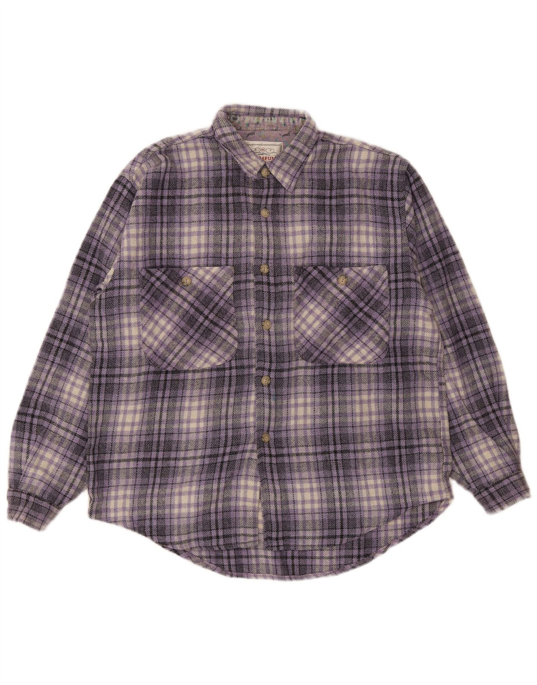 Cămașă de flanel pentru bărbați Wampum XL Purple Check