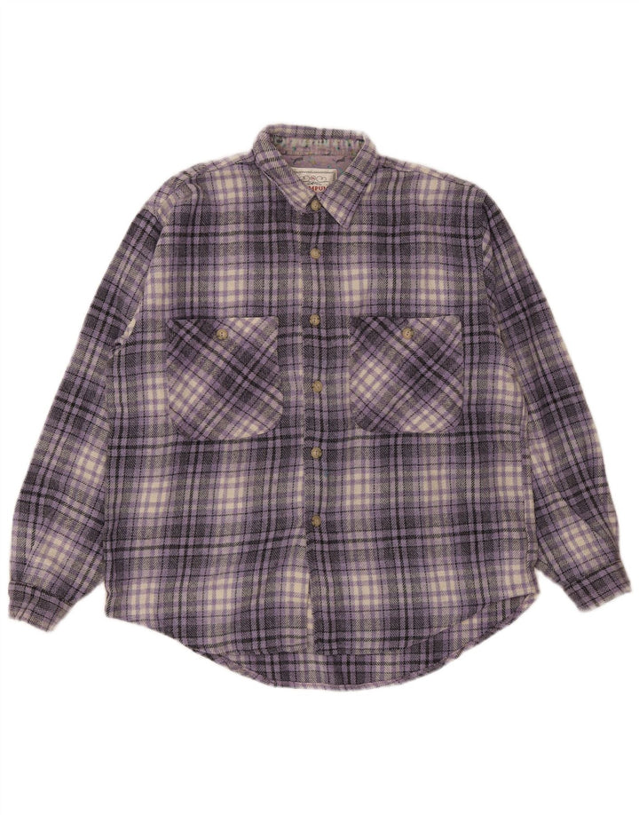Cămașă de flanel pentru bărbați Wampum XL Purple Check