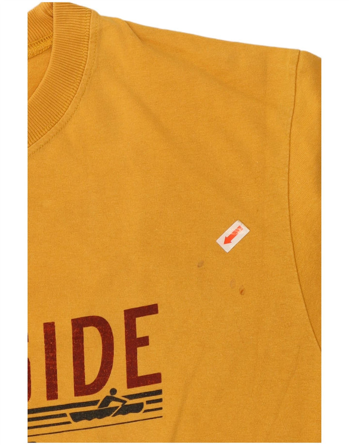 Tricou grafic pentru bărbați Meltin' Pot Top din bumbac galben mediu