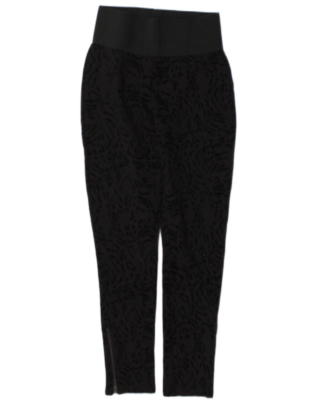 Leggings pentru femei Zara UK 12 Medium Black Animal Print