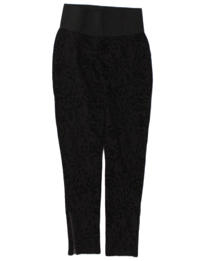 Leggings pentru femei Zara UK 12 Medium Black Animal Print