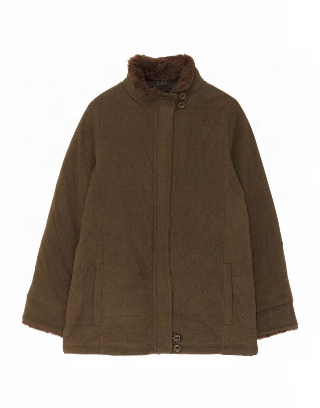 Jachetă fleece pentru femei Marks & Spencer UK 12 Poliester verde mediu