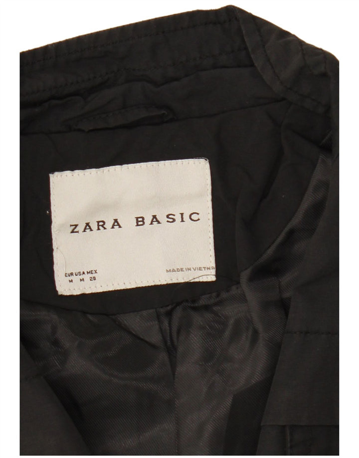 Jachetă militară Zara pentru femei UK 12 Medium Black