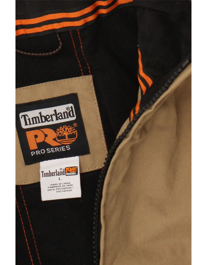 Jachetă bomber pentru bărbați Timberland UK 40, mare, bej, poliamidă color bloc