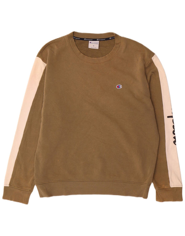 Pulover pentru bărbați Champion, grafic Regular Fit, XL, maro, bloc de culoare
