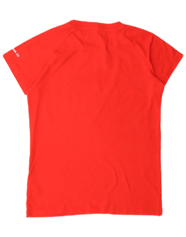 Tricou grafic Reebok pentru femei Top UK 18 XL Bumbac roșu