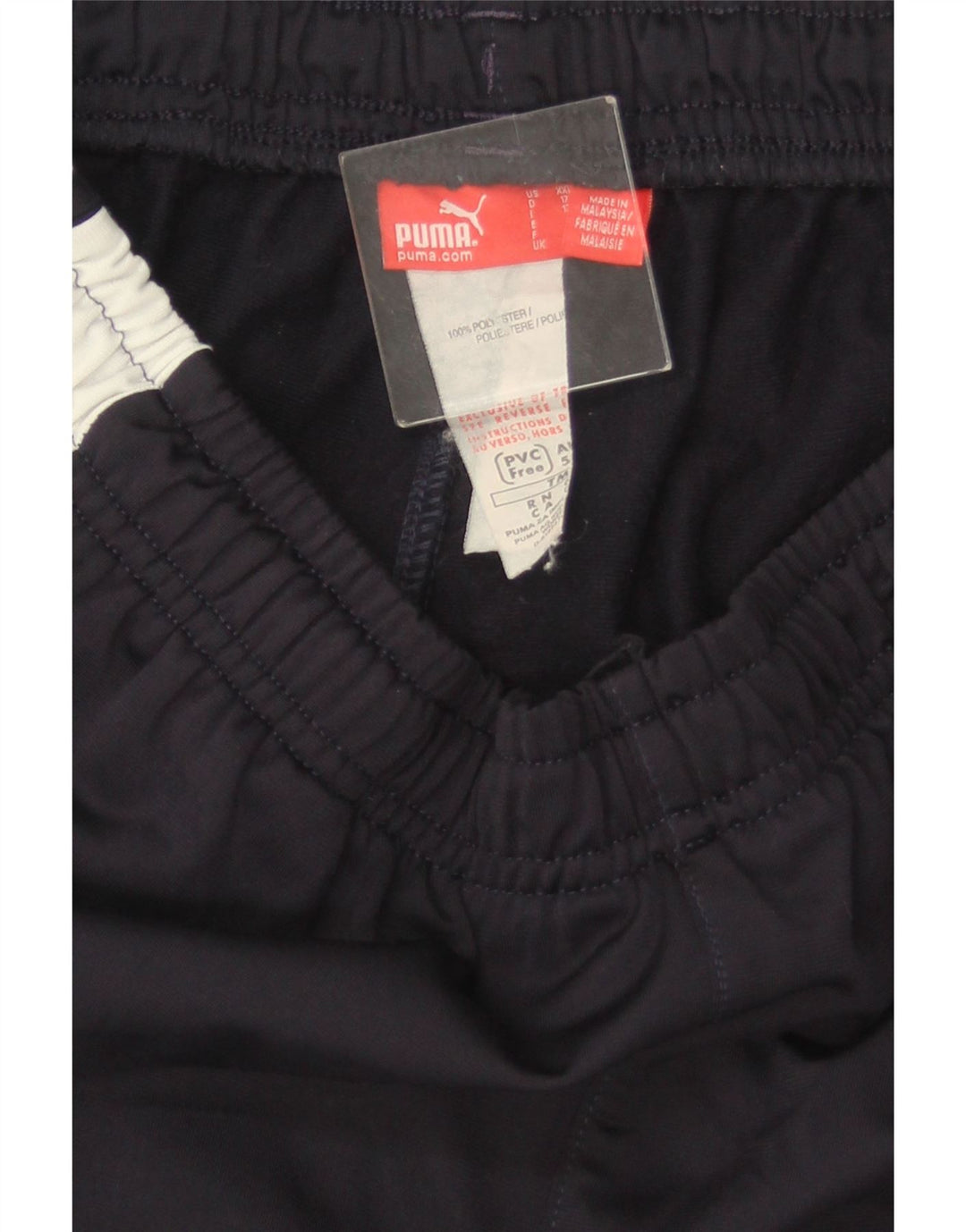 Pantaloni de trening PUMA pentru băieți 15-16 ani, albastru bleumarin, poliester color bloc