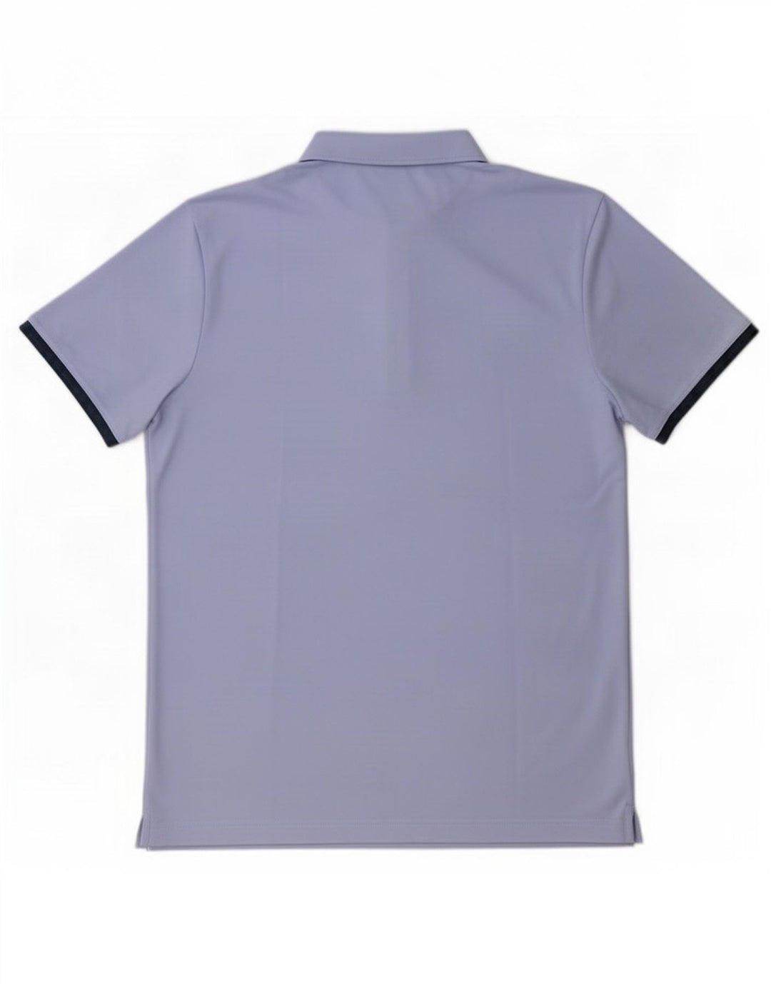 Tricou polo Adidas pentru bărbați, poliester cu dungi violet mediu