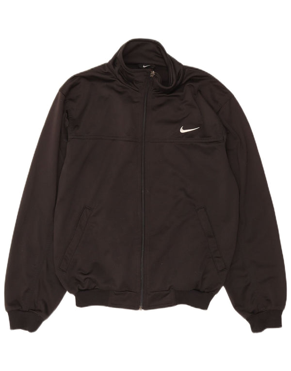 Jachetă de trening grafică Nike pentru bărbați UK 34/35 XS poliester negru