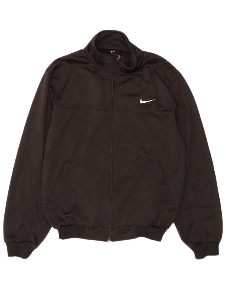 Jachetă de trening grafică Nike pentru bărbați UK 34/35 XS poliester negru