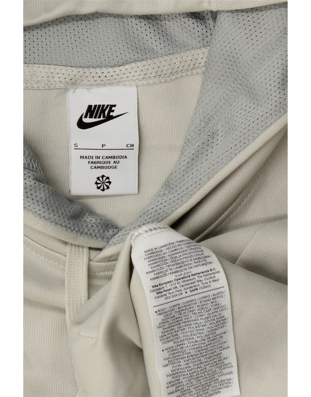 Pulover NIKE pentru bărbați, cu capota, gri mic, poliester color bloc