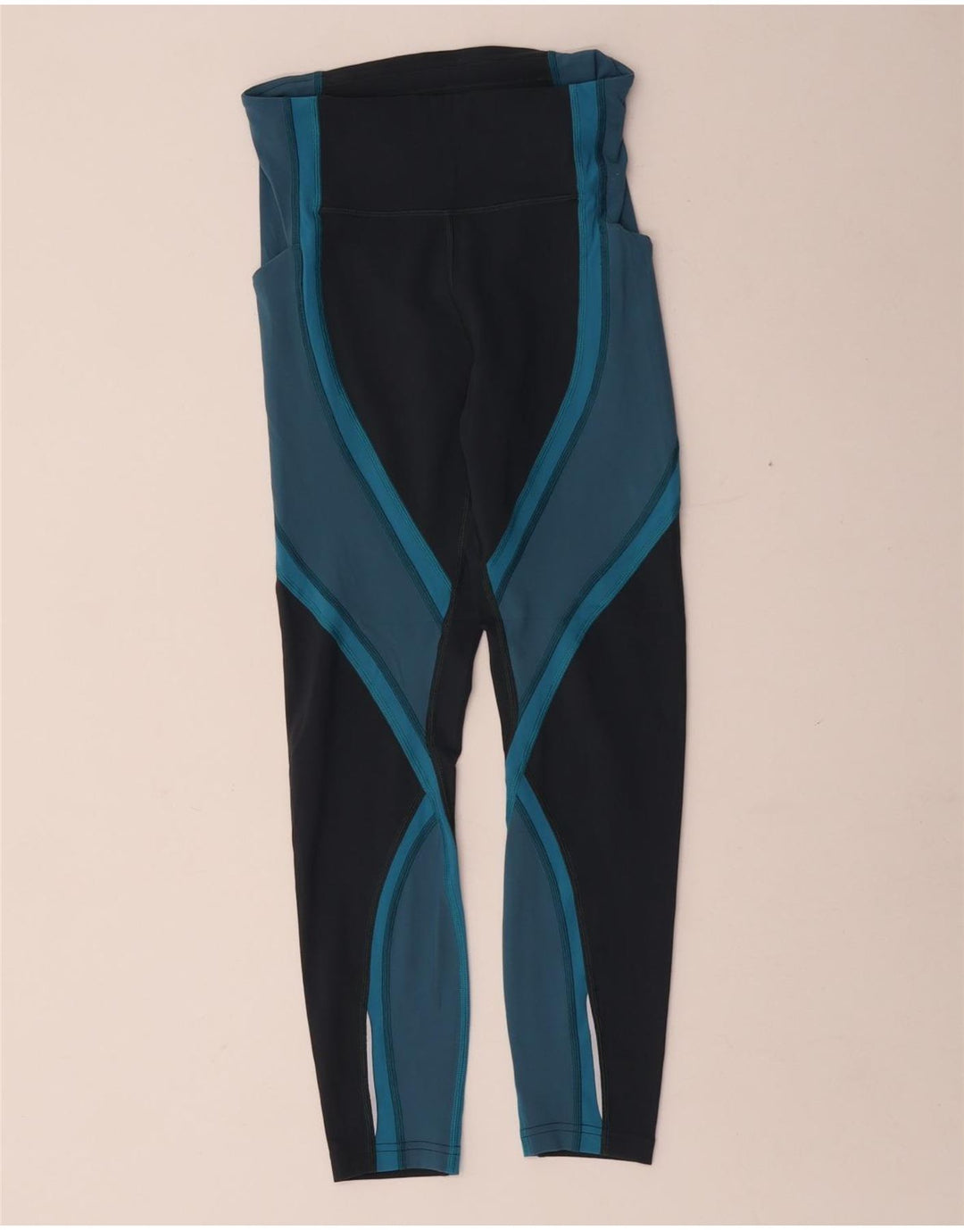 Jambiere Lululemon pentru femei US 4 Small Blue Colorblock Nylon