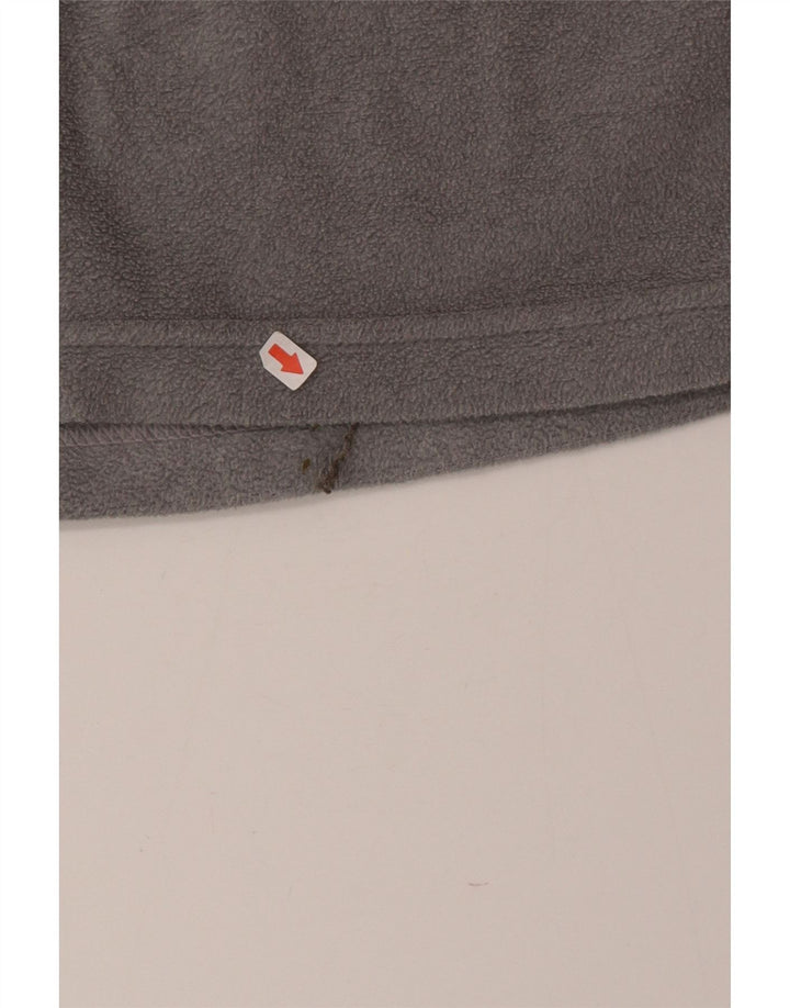 Pulover pentru bărbați Invicta, cu fermoar și gât, poliester mare, gri