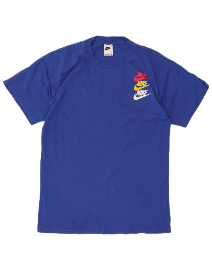 Tricou grafic Nike pentru bărbați Top mic, albastru, bumbac